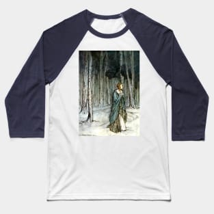 The Lady Enters - Arthur Rackham Baseball T-Shirt